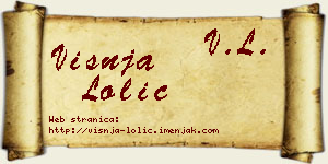 Višnja Lolić vizit kartica